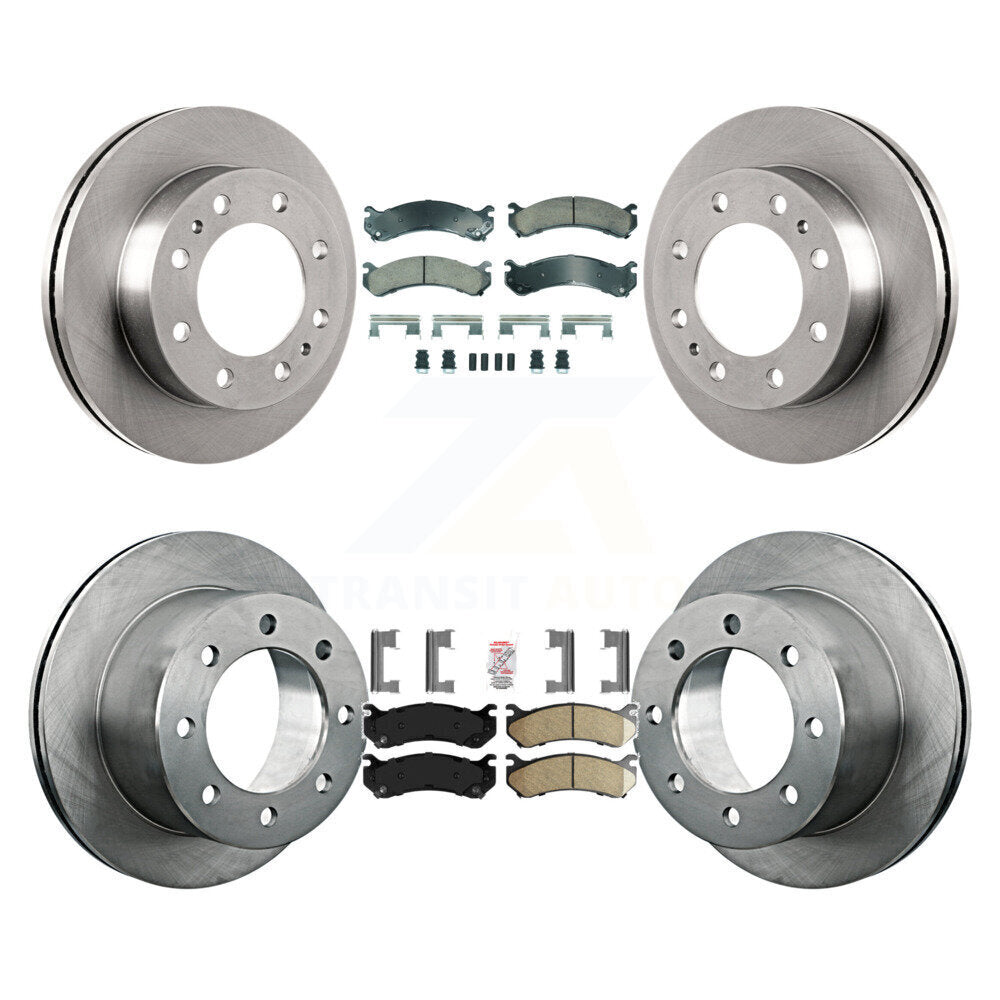 Kit de plaquettes en céramique et de rotors de frein à disque avant et arrière, pour GMC Sierra 3500 Classic