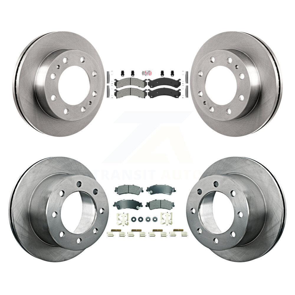Kit de plaquettes semi-métalliques avant et arrière et disques de frein pour GMC Sierra 350 2001