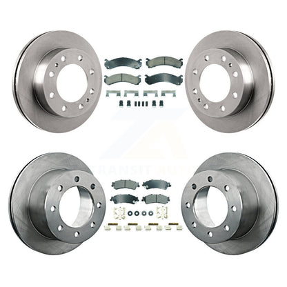Kit de plaquettes et rotors de frein semi-métalliques avant et arrière en céramique pour GMC Sierra 350 2001