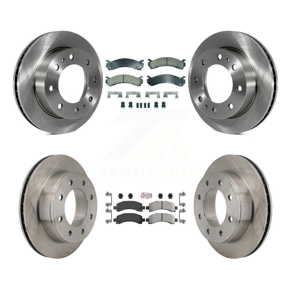 Kit de rotors de frein à plaquettes semi-métalliques avant et arrière en céramique, pour Chevrolet Express 250