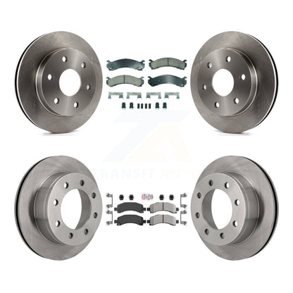 Kit de rotors de frein à disque et plaquettes semi-métalliques avant et arrière en céramique pour GMC Savana 250