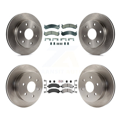 Kit de rotors de frein à plaquettes semi-métalliques avant et arrière en céramique, pour Chevrolet Express 250