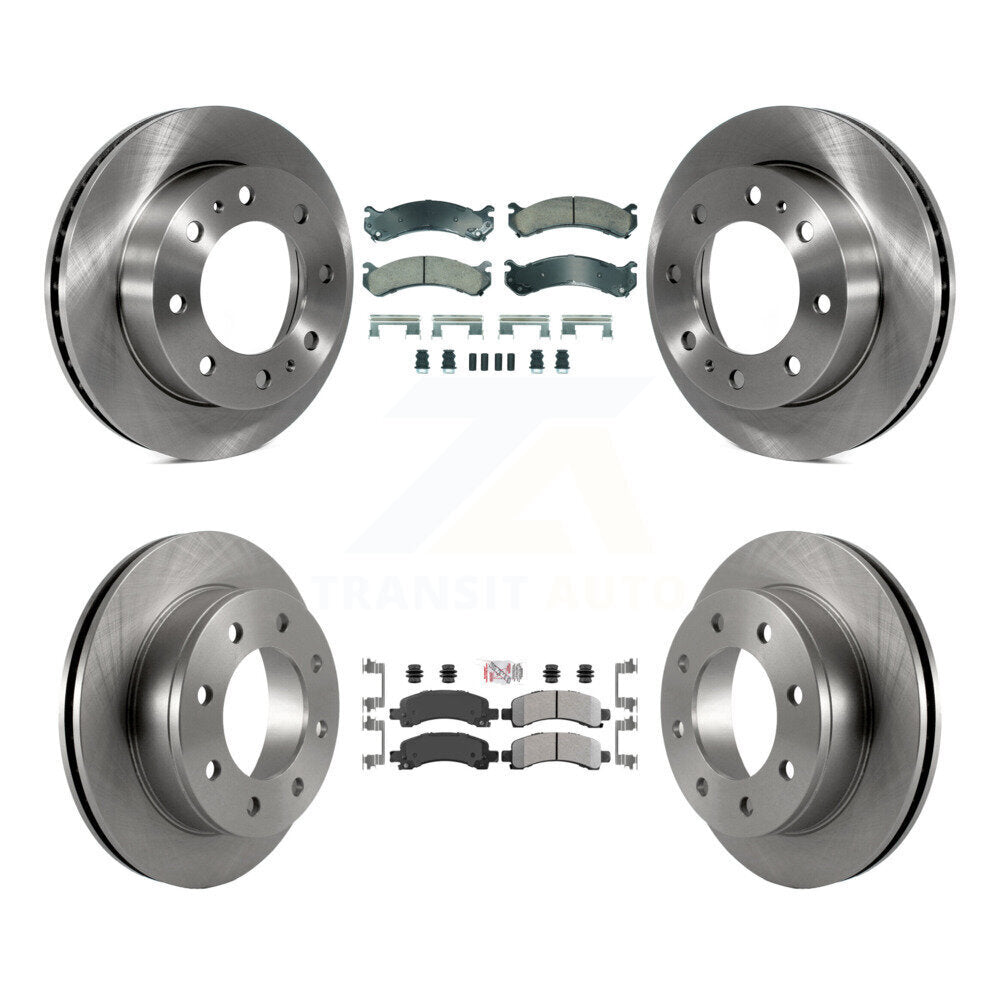 Kit de rotors de frein à plaquettes semi-métalliques avant et arrière en céramique, pour Chevrolet Express 250