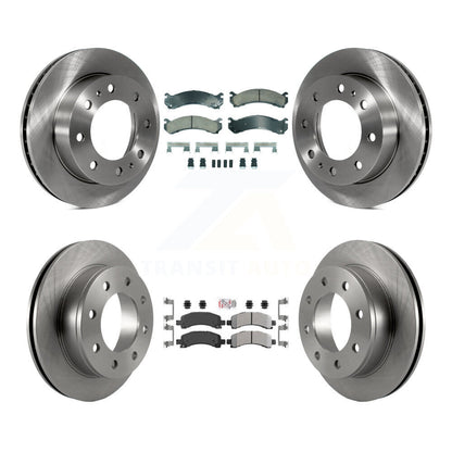 Kit de rotors de frein à plaquettes semi-métalliques avant et arrière en céramique, pour Chevrolet Express 250