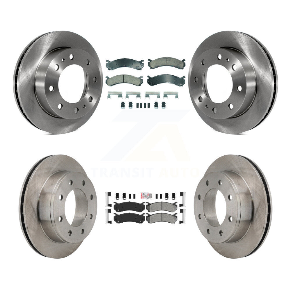 Kit de Rotor de frein à plaquettes semi-métalliques avant et arrière en céramique, pour Chevrolet GMC Sierra H