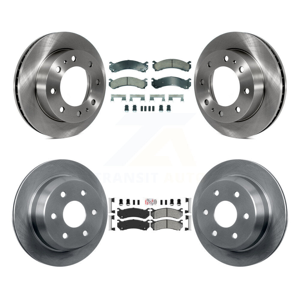 Kit de rotors de frein à plaquettes semi-métalliques avant et arrière en céramique, pour Chevrolet Silverado H
