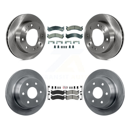 Kit de rotors de frein à plaquettes semi-métalliques avant et arrière en céramique, pour Chevrolet Silverado H