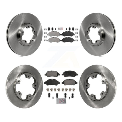 Kit de plaquettes et disques de frein semi-métalliques avant et arrière, pour Ford Transit-250 Transit-15