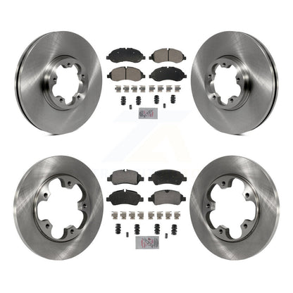 Kit de plaquettes et disques de frein semi-métalliques avant et arrière, pour Ford Transit-250 Transit-15
