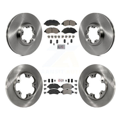 Kit de plaquettes et disques de frein semi-métalliques avant et arrière, pour Ford Transit-250 Transit-15