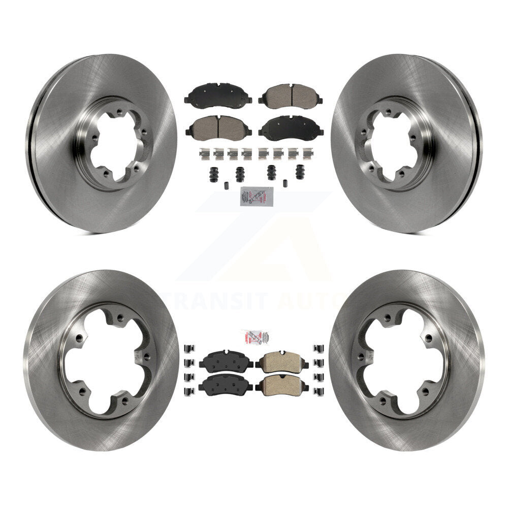 Kit de plaquettes et disques de frein semi-métalliques avant et arrière, pour Ford Transit-250 Transit-15