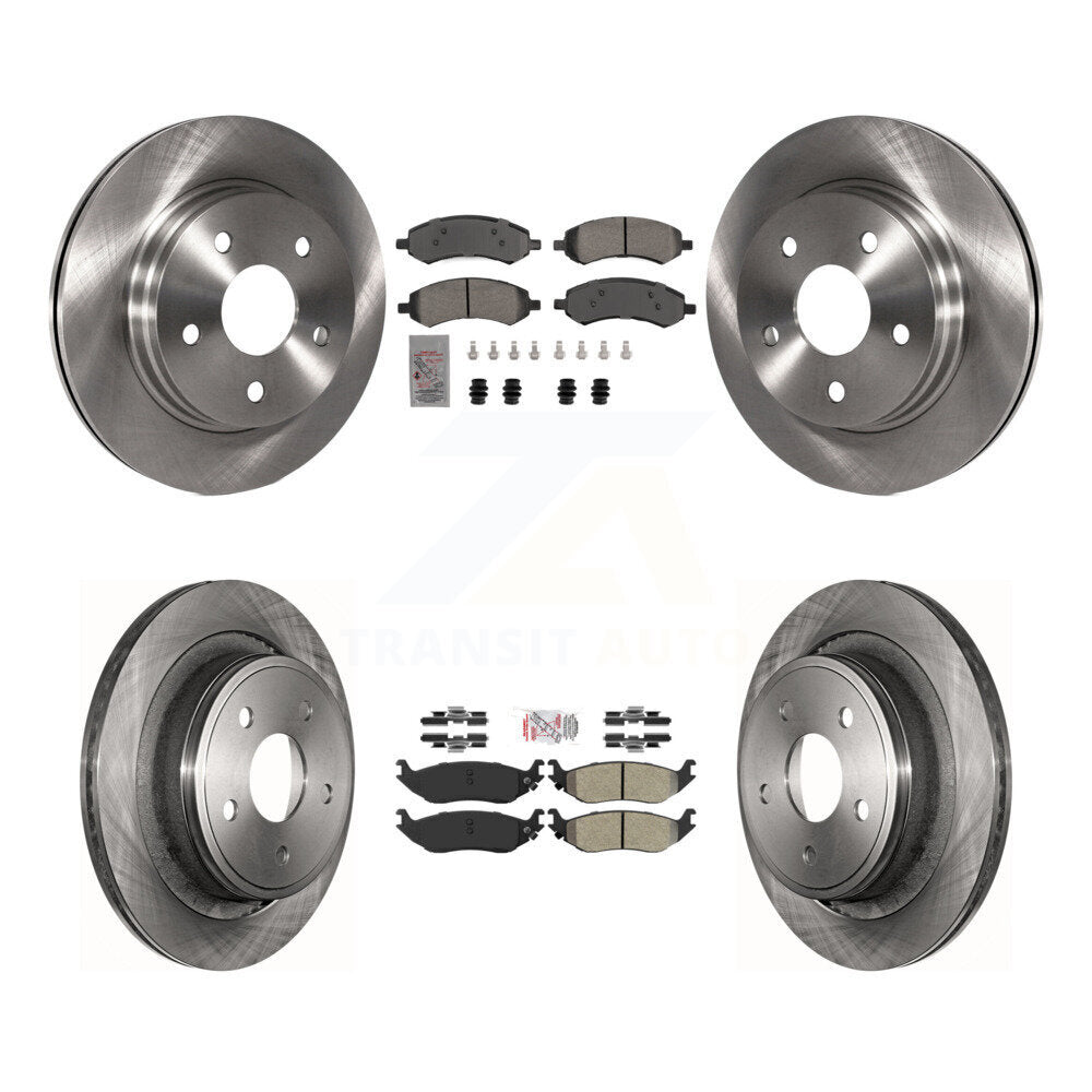 Kit de Rotor de frein à plaquettes semi-métalliques avant et arrière, pour Ram 1500 Classic Dodge Chrysler