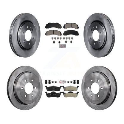 Kit de Rotor de frein à plaquettes semi-métalliques avant et arrière en céramique, pour Ford Expedition Lincol