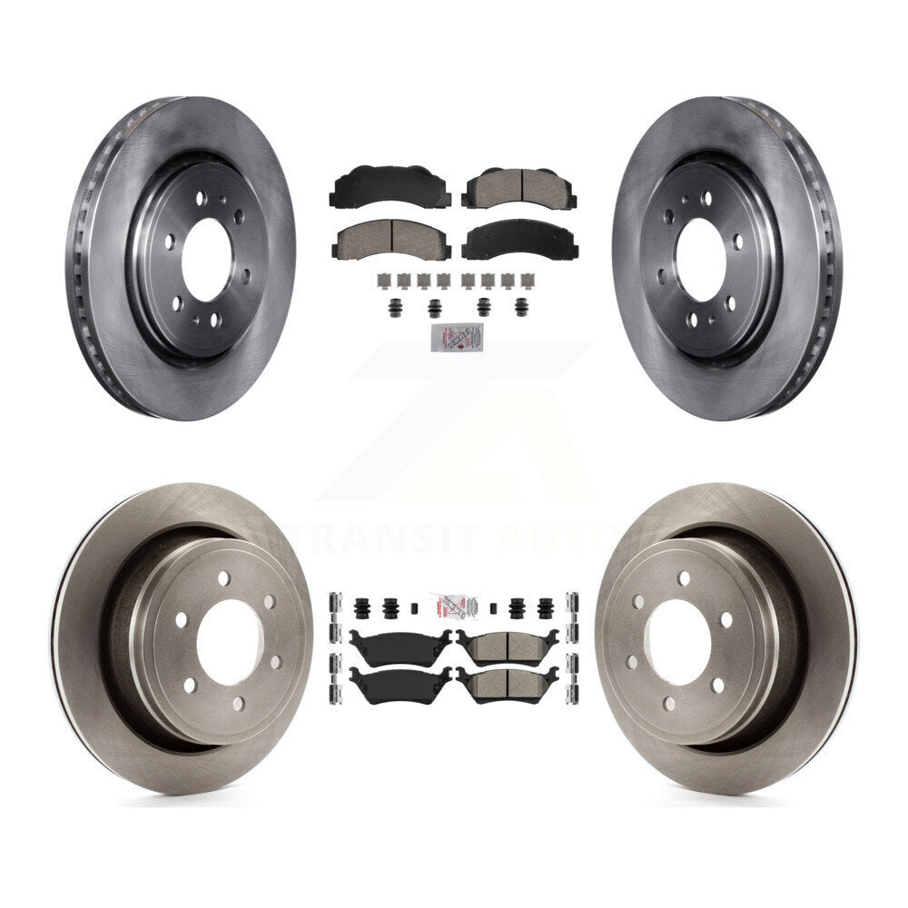 Kit de plaquettes semi-métalliques avant et arrière en céramique et disques de frein pour Ford F-150