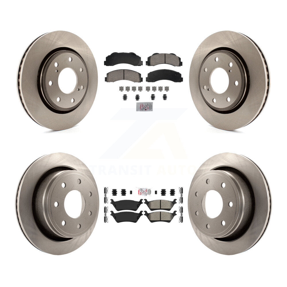 Kit de plaquettes semi-métalliques avant et arrière en céramique et disques de frein pour Ford F-150
