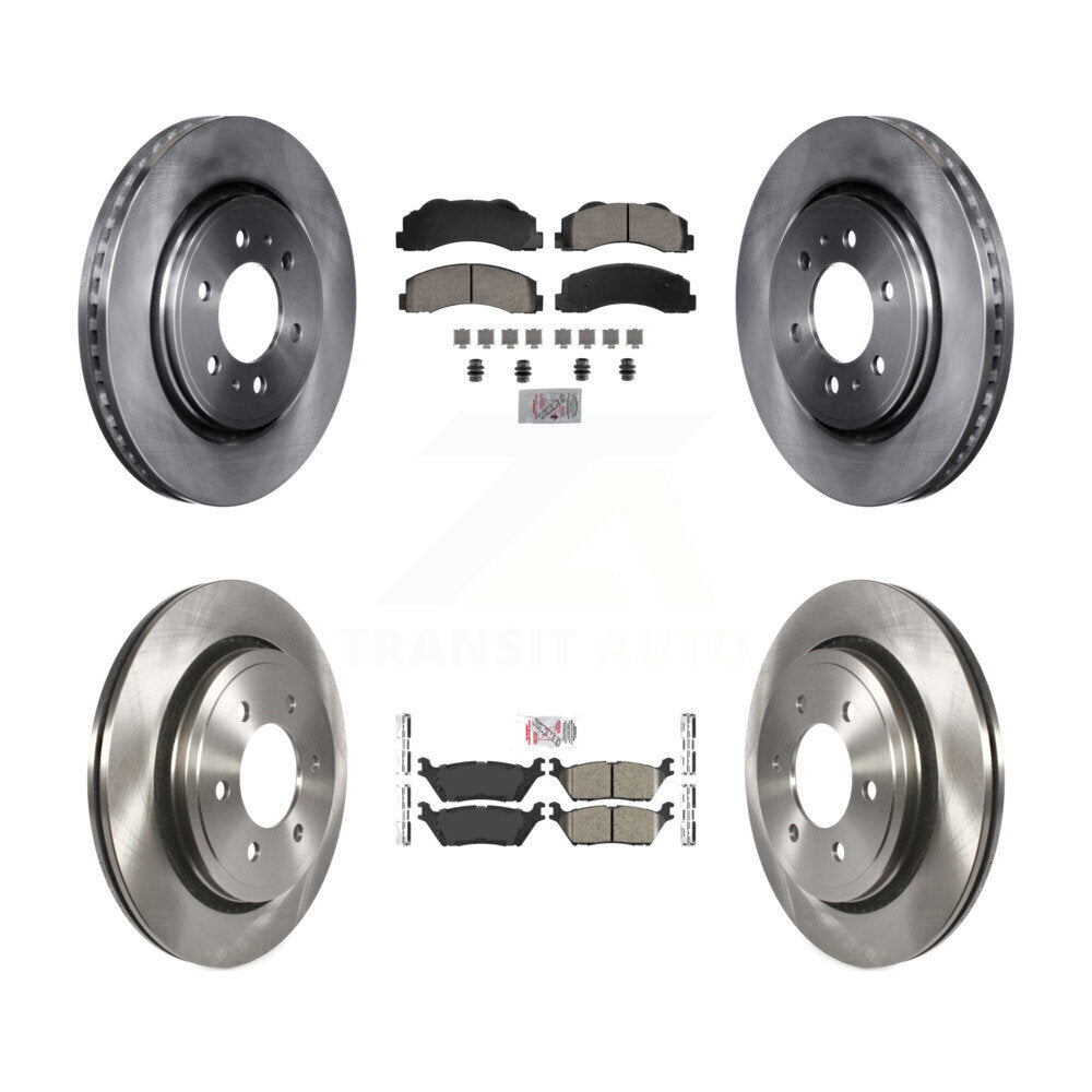 Kit de plaquettes en céramique et de disques de frein avant et arrière, pour Ford F-150 K8A-107398