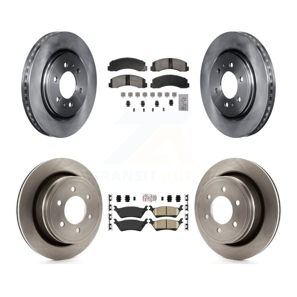 Kit de rotors de frein à plaquettes en céramique avant et arrière, pour Ford F-150 avec stationnement manuel
