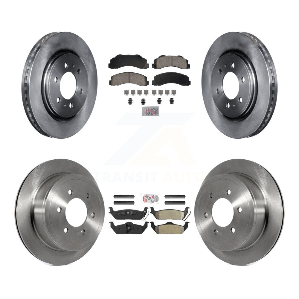 Kit de plaquettes semi-métalliques avant et arrière en céramique et disques de frein pour Ford F-150