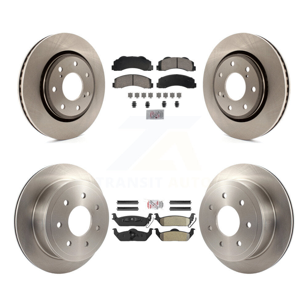 Kit de plaquettes semi-métalliques avant et arrière en céramique et disques de frein pour Ford F-150