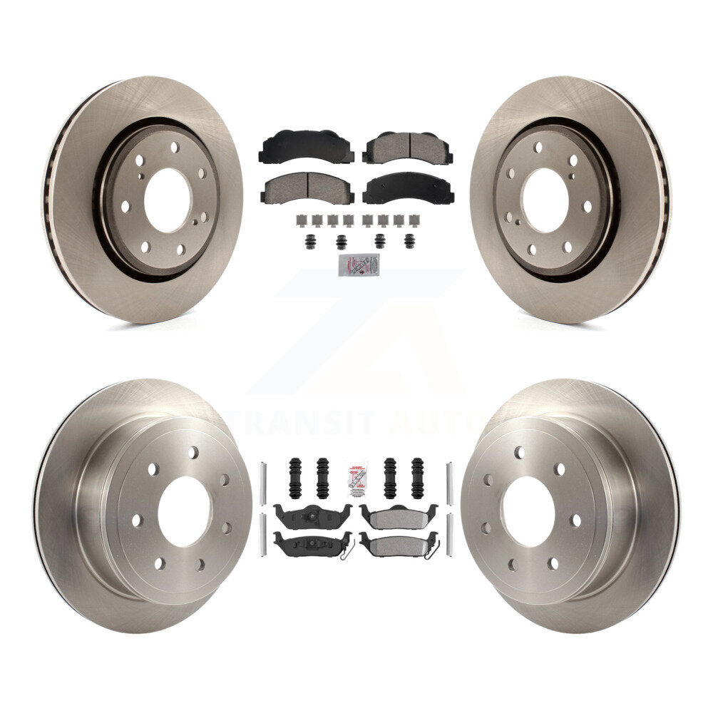 Kit de plaquettes semi-métalliques avant et arrière en céramique et disques de frein pour Ford F-150