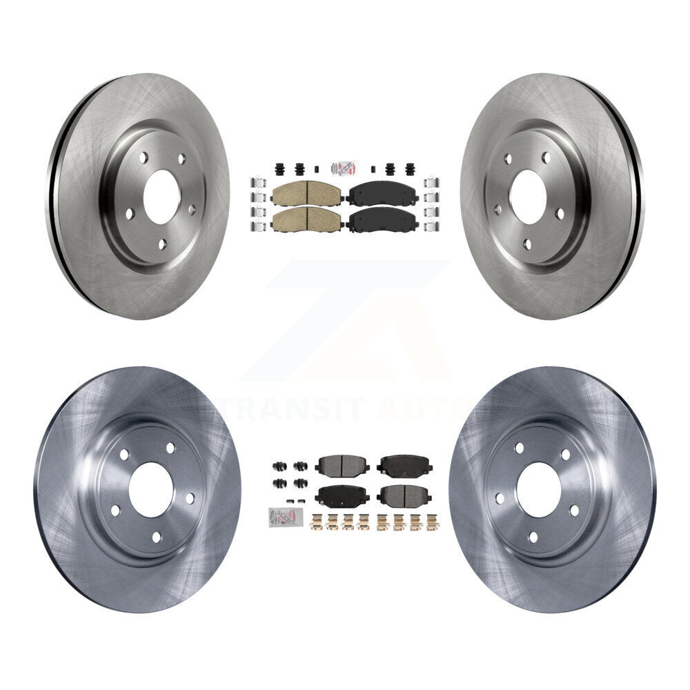 Kit de plaquettes semi-métalliques et de Rotor de frein avant et arrière en céramique, pour Dodge Grand Caravan