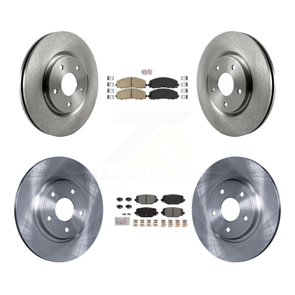 Kit de plaquettes semi-métalliques et de Rotor de frein avant et arrière en céramique, pour Dodge Grand Caravan