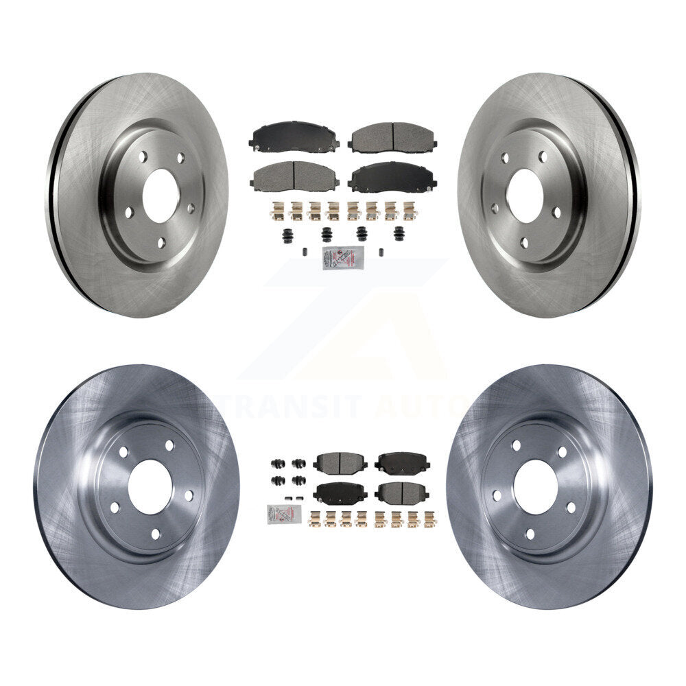 Kit de plaquettes semi-métalliques avant et arrière et Rotor de frein, pour Dodge Grand Caravan Journey