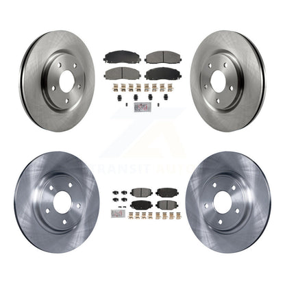 Kit de plaquettes semi-métalliques avant et arrière et Rotor de frein, pour Dodge Grand Caravan Journey