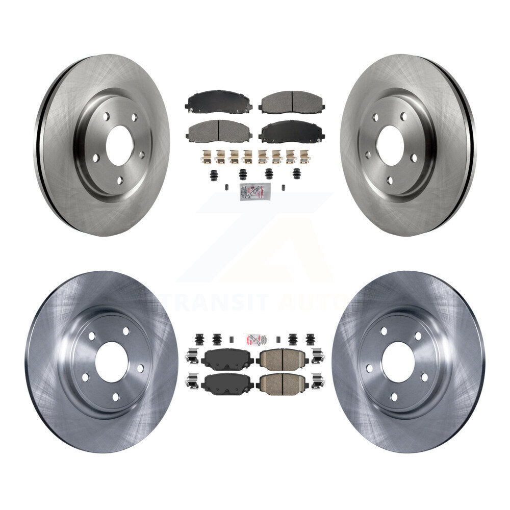 Kit de plaquettes en céramique et Rotor de frein, semi-métalliques, avant et arrière, pour Dodge Grand Caravan