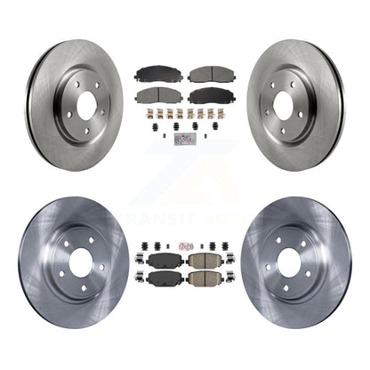 Kit de plaquettes en céramique et Rotor de frein, semi-métalliques, avant et arrière, pour Dodge Grand Caravan