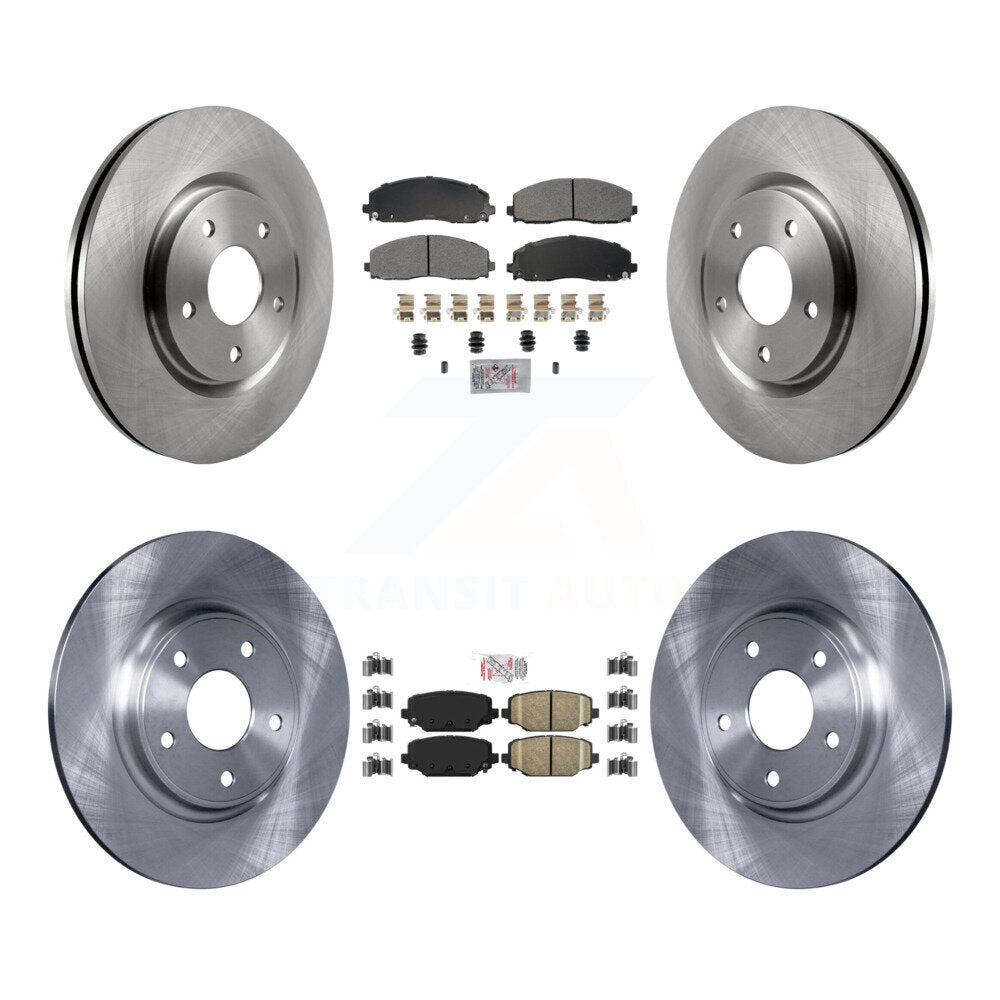 Kit de plaquettes en céramique et Rotor de frein, semi-métalliques, avant et arrière, pour Dodge Grand Caravan