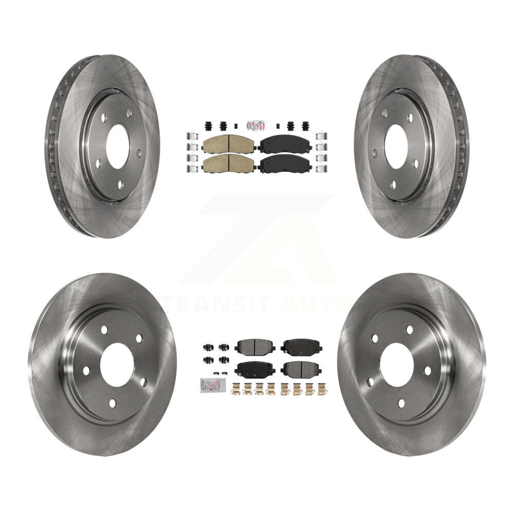 Kit de plaquettes semi-métalliques avant et arrière en céramique, Kit de Rotor de frein pour Dodge Grand Carava