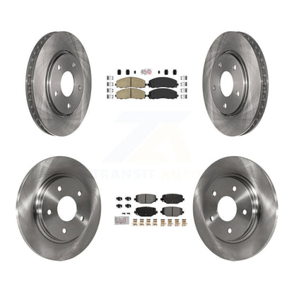Kit de plaquettes semi-métalliques avant et arrière en céramique, Kit de Rotor de frein pour Dodge Grand Carava