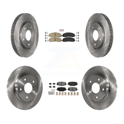Kit de plaquettes semi-métalliques avant et arrière en céramique, Kit de Rotor de frein pour Dodge Grand Carava