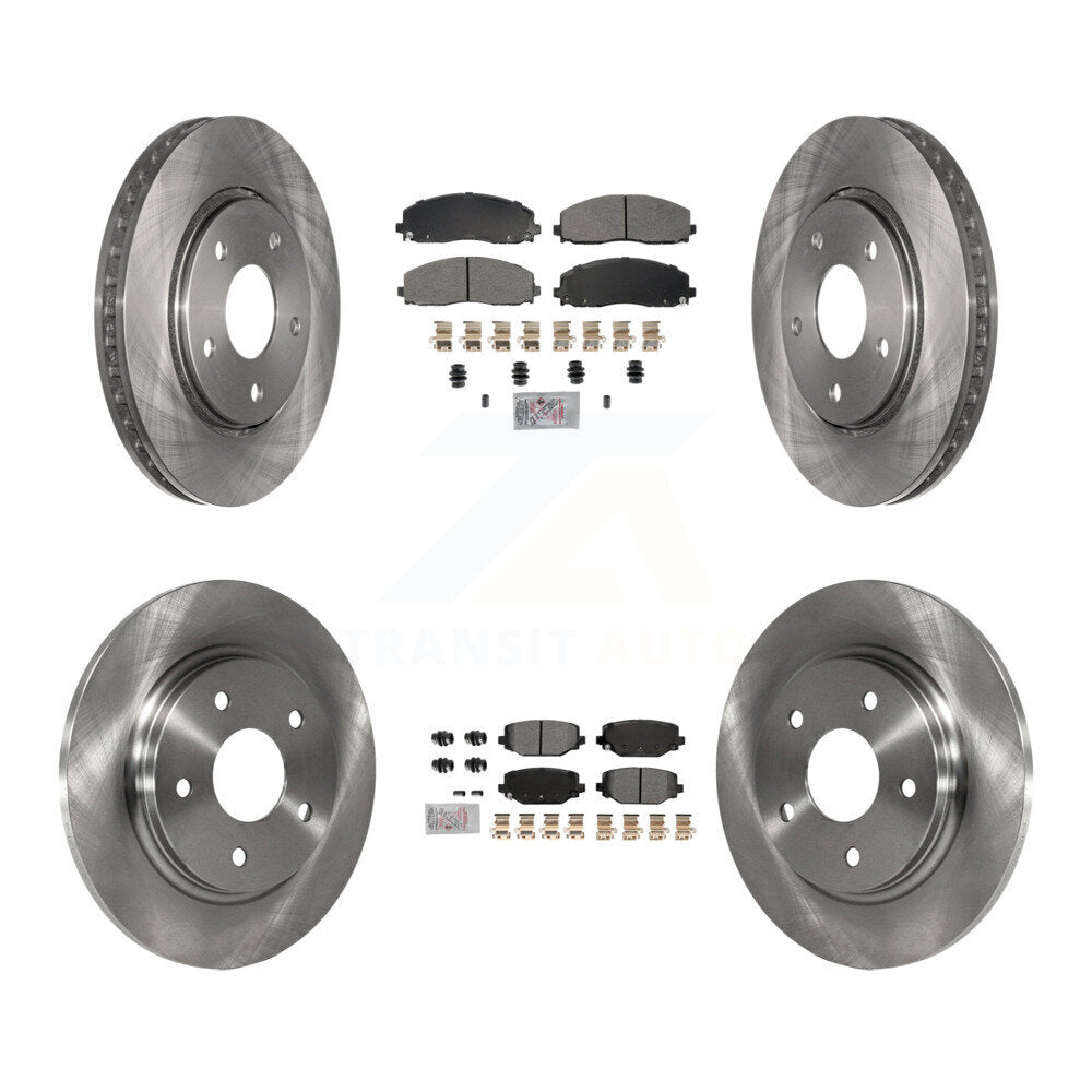 Kit de plaquettes semi-métalliques avant et arrière et disques de frein pour Dodge Grand Caravan