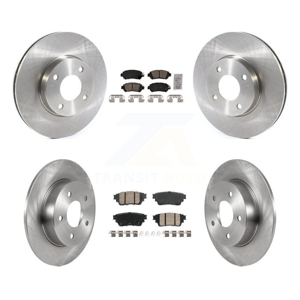 Kit de rotors de frein à plaquettes en céramique avant et arrière, pour Nissan kick S avec frein arrière à tambour