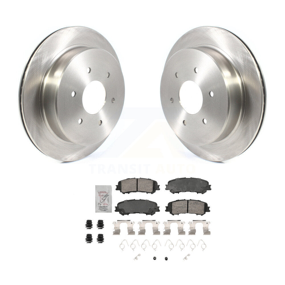 Kit de disques de frein à disque arrière et plaquettes en céramique pour Nissan TITAN 2017 – 2023