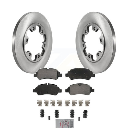 Kit de plaquettes semi-métalliques de rotor de frein arrière pour Ford Transit-350 HD avec roue à 6 écrous