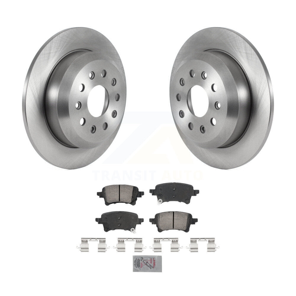 Kit de rotors de frein à disque arrière et plaquettes en céramique pour Jeep Wrangler K8A-107473