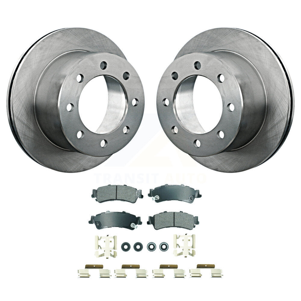 Kit de disques de frein à disque arrière et plaquettes semi-métalliques pour GMC Sierra 3500 2001