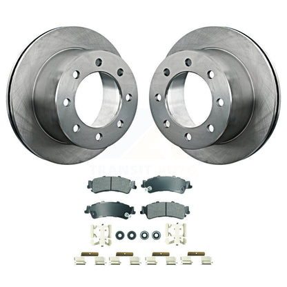 Kit de disques de frein à disque arrière et plaquettes semi-métalliques pour GMC Sierra 3500 2001