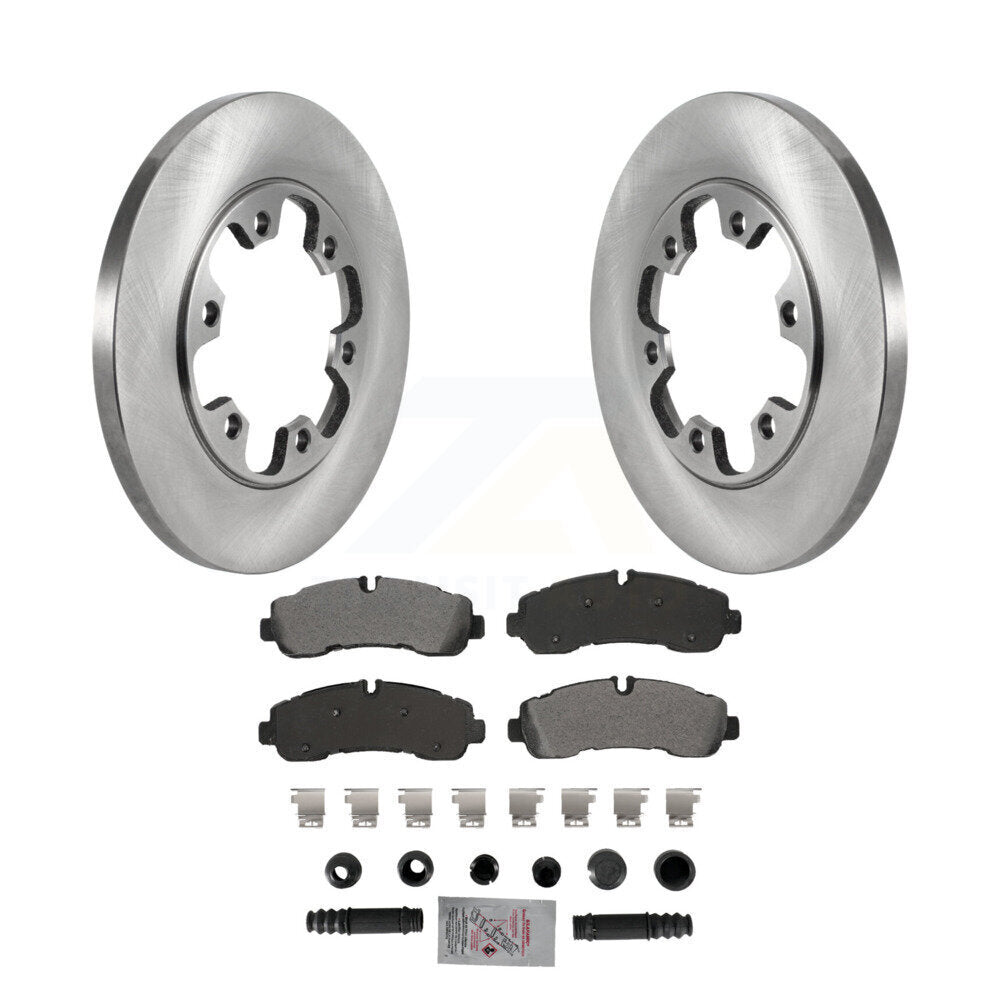 Kit de disques de frein à disque arrière et plaquettes semi-métalliques pour Ford Transit-350 HD AWD