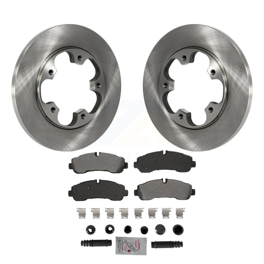 Kit de disques de frein arrière et de plaquettes semi-métalliques pour Ford Transit-350 avec roue à 5 écrous