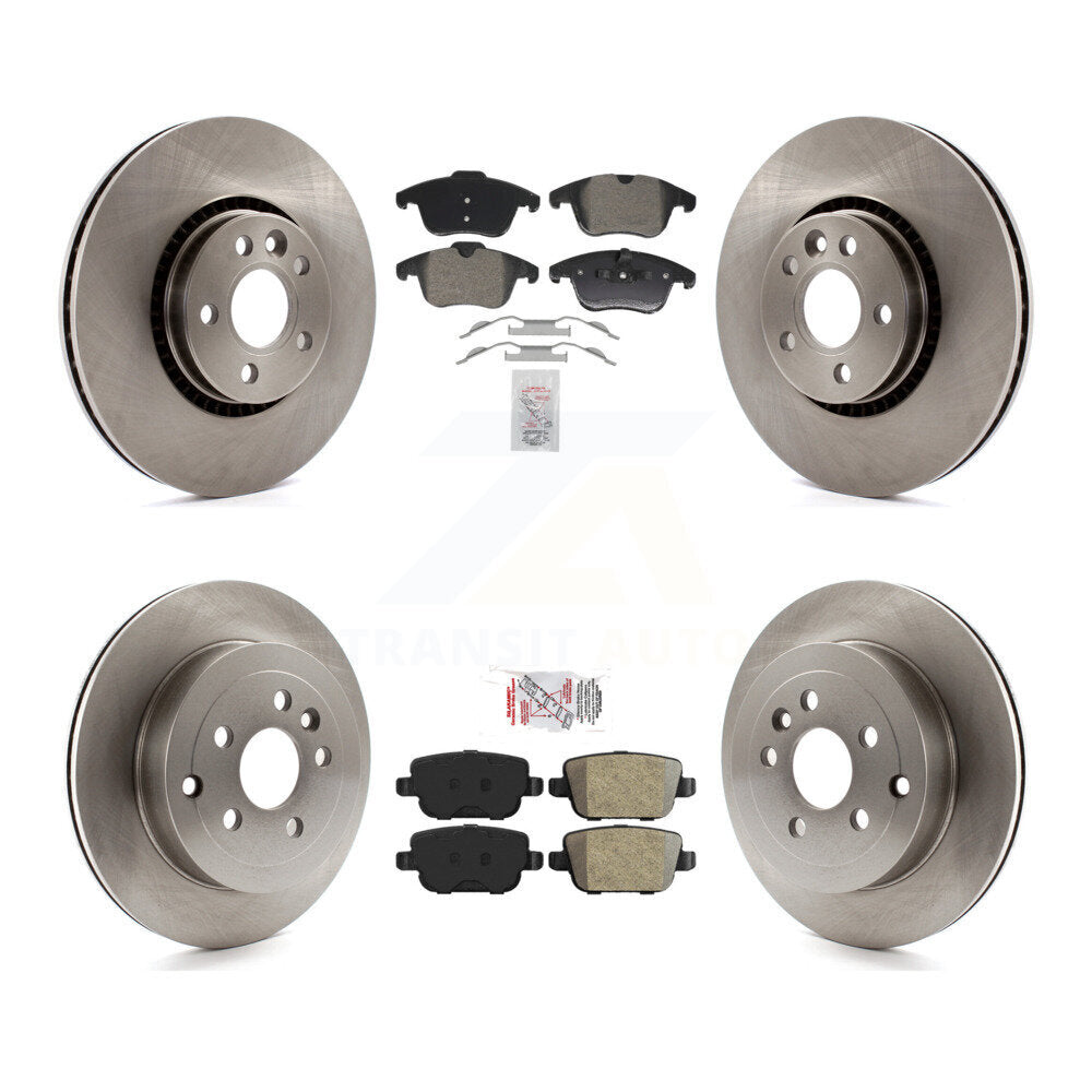Kit de plaquettes semi-métalliques avant et arrière et Rotor de frein à disque pour Land Rover LR 2008 – 2011