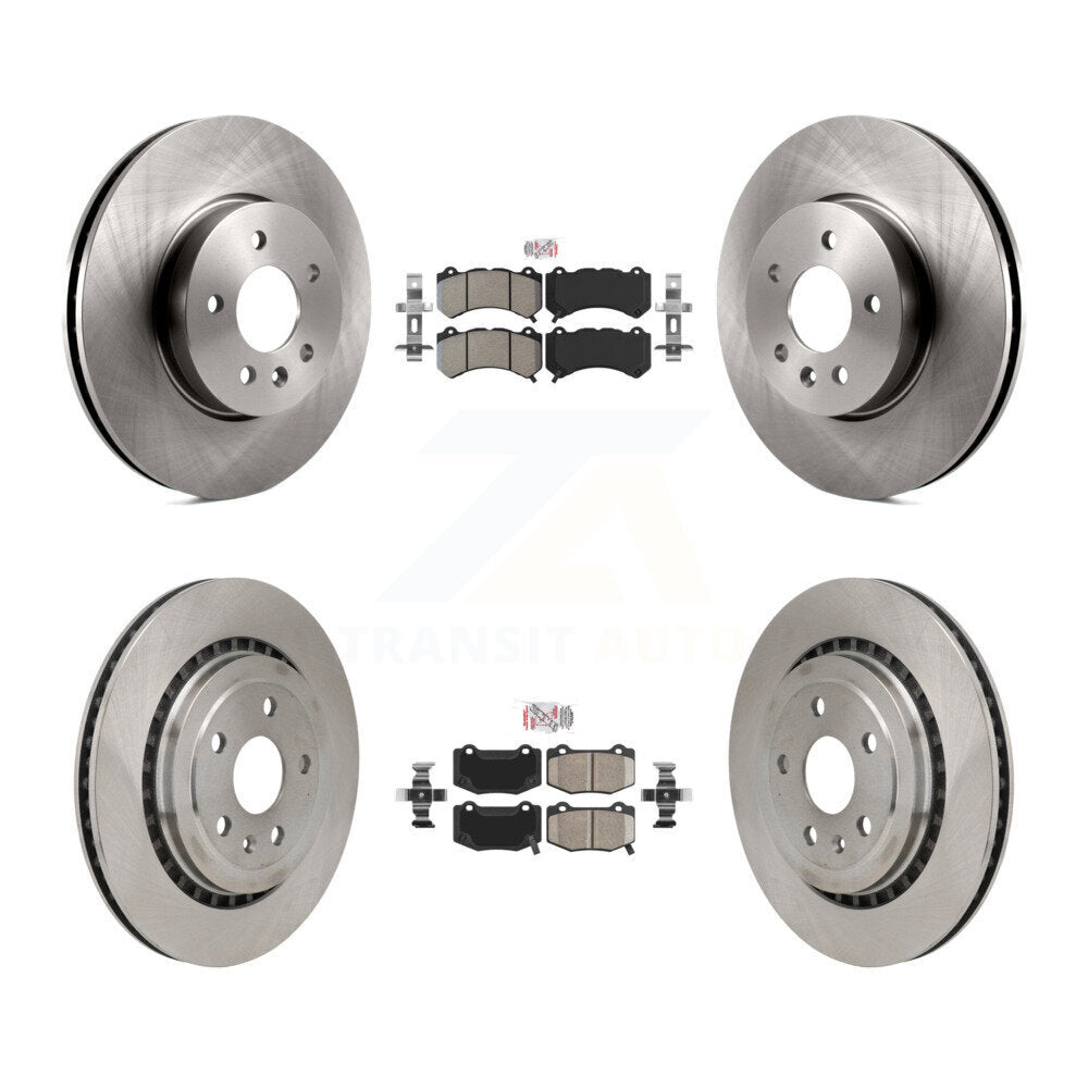 Kit de plaquettes en céramique et de Rotor de frein à disque, semi-métalliques, avant et arrière, pour Cadillac ATS