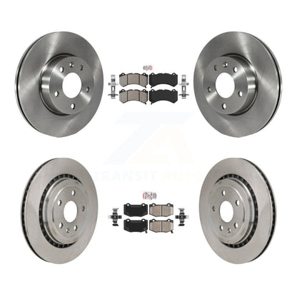 Kit de plaquettes de frein et rotor de frein en céramique, semi-métalliques, avant et arrière, pour Cadillac ATS 2017