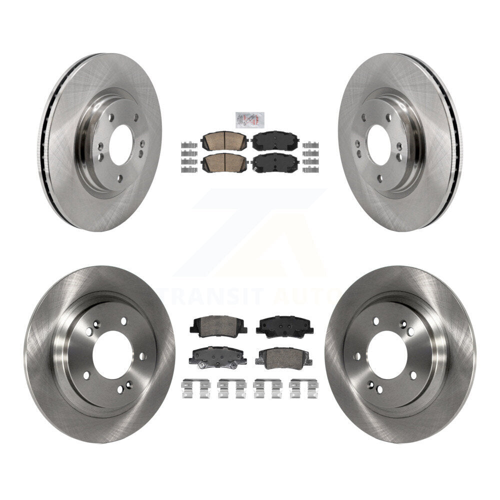 Kit de plaquettes de frein en céramique et disques de frein avant et arrière, pour Hyundai Sonata Kia Niro EV K