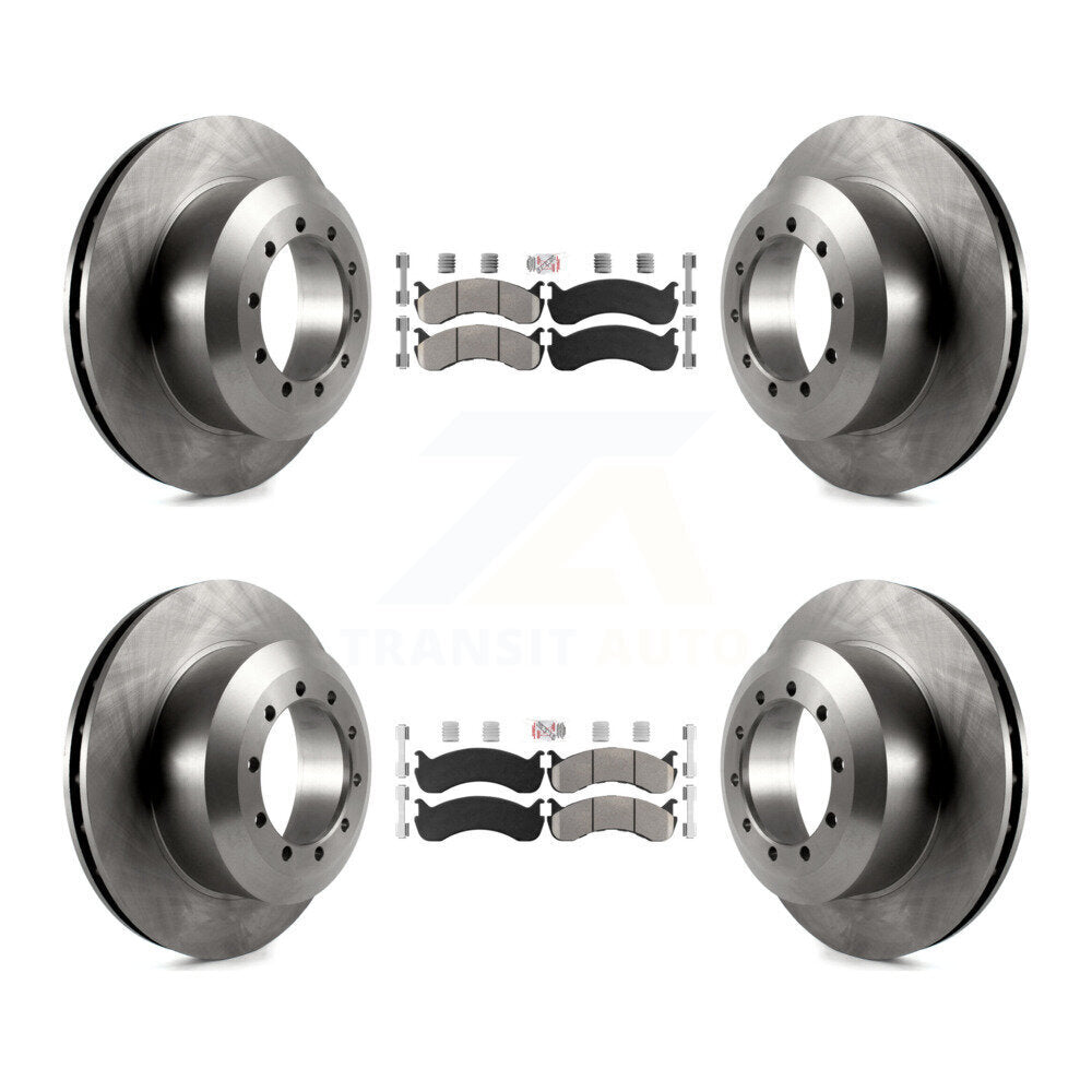 Kit de plaquettes semi-métalliques avant et arrière et Rotor de frein, pour châssis de camping-car Ford F-53