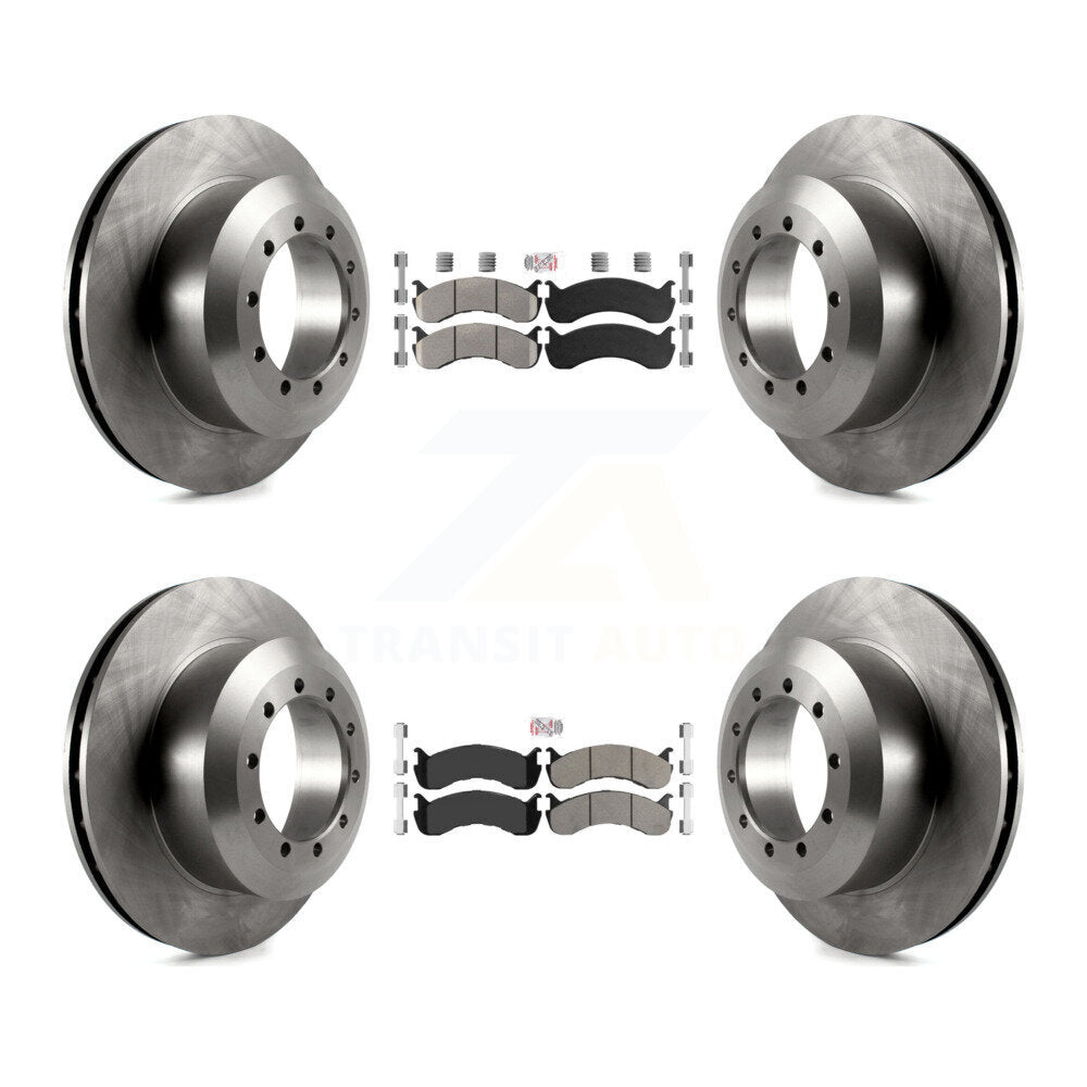 Kit de plaquettes semi-métalliques avant et arrière et Rotor de frein, pour châssis de camping-car Ford F-53
