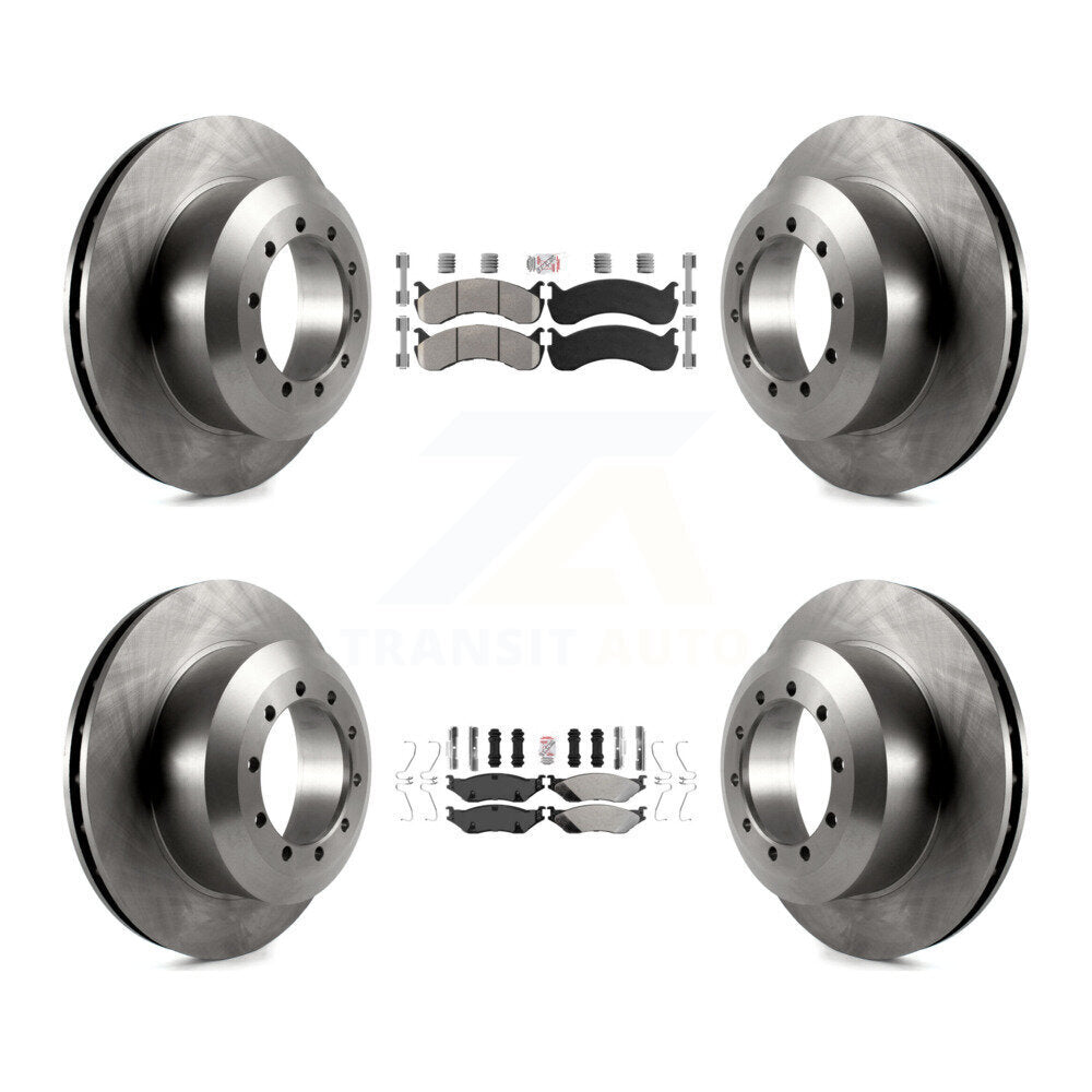 Kit de plaquettes semi-métalliques avant et arrière et Rotor de frein, pour châssis de camping-car Ford F-53